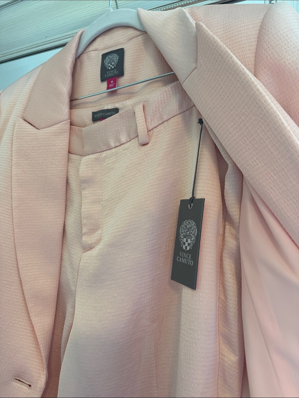 Vince Camuto Peach Blush Pantsuit Set - Picture 7 of 12
